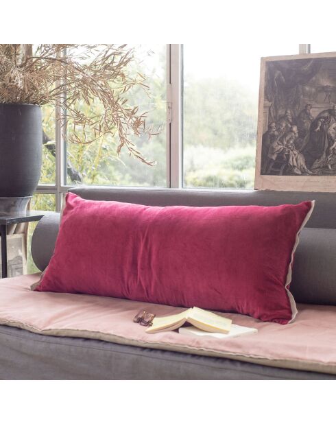 Kussenhoes Medicis rode aarde - 45x100 cm