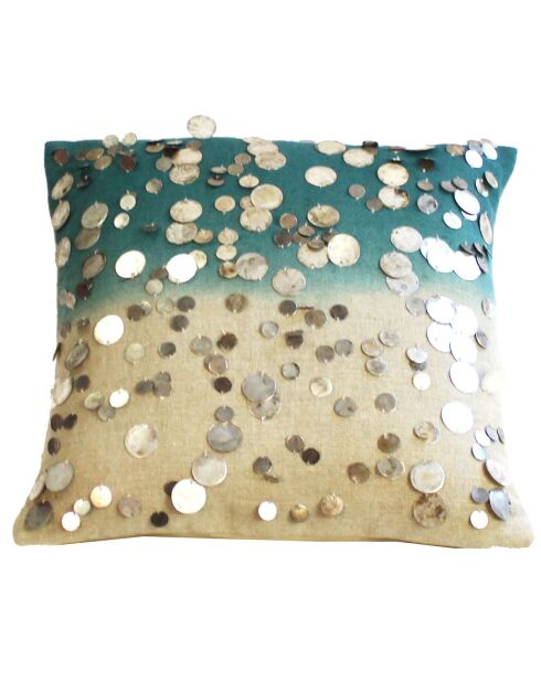 Funda de cojín Gipsy Tie & Dye azul - 40x40 cm