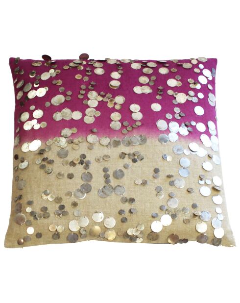 Gipsy Tie & Dye frambozenroze kussenhoes - 40x40 cm