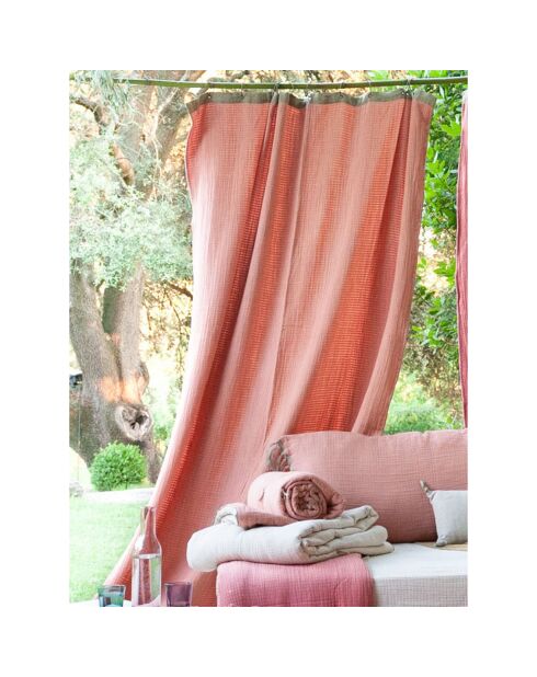 Rideau Wavy terracotta - 140x300 cm