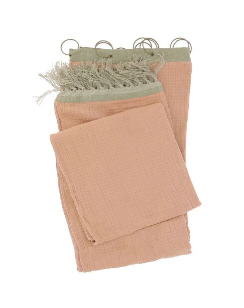 Rideau Wavy terracotta - 140x300 cm