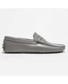 Mocassins en Cuir Lisse Noa  gris