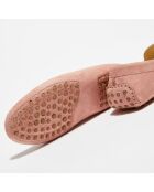 Mocassins en Velours de Cuir Miss Daim  blush