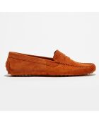 Mocassins en Velours de Cuir Miss Daim  camel