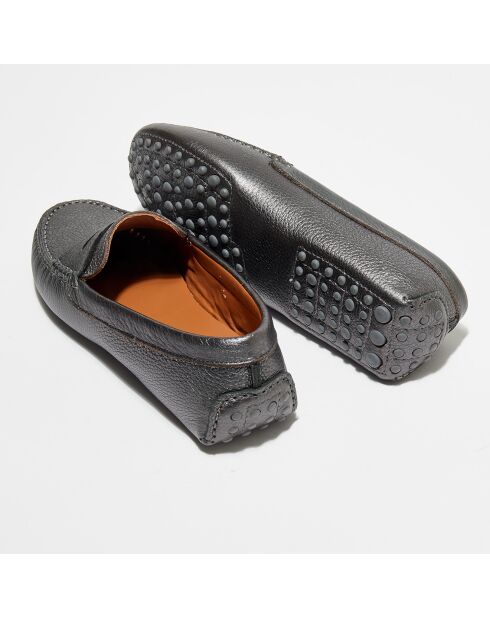 Mocassins en Cuir Miss gris