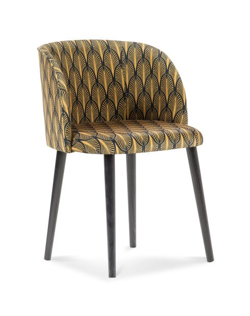 Chaise en Velours Aurora multicolore - 55x56x80 cm