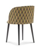 Chaise en Velours Aurora multicolore - 55x56x80 cm