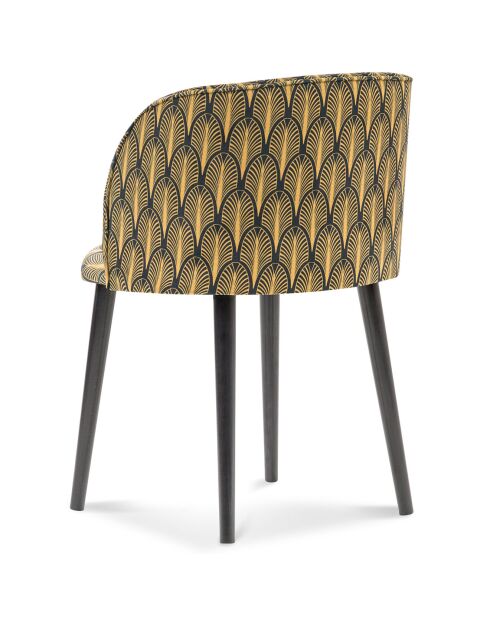 Chaise en Velours Aurora multicolore - 55x56x80 cm