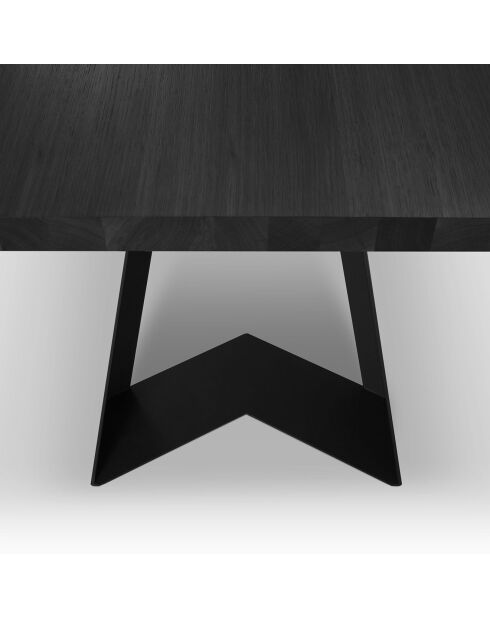 Table indus noire - 180x100x75 cm