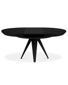 Table extensible Magnus noire - 120/220x120x76 cm