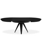 Table extensible Magnus noire - 120/220x120x76 cm