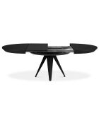 Table extensible Magnus noire - 120/220x120x76 cm