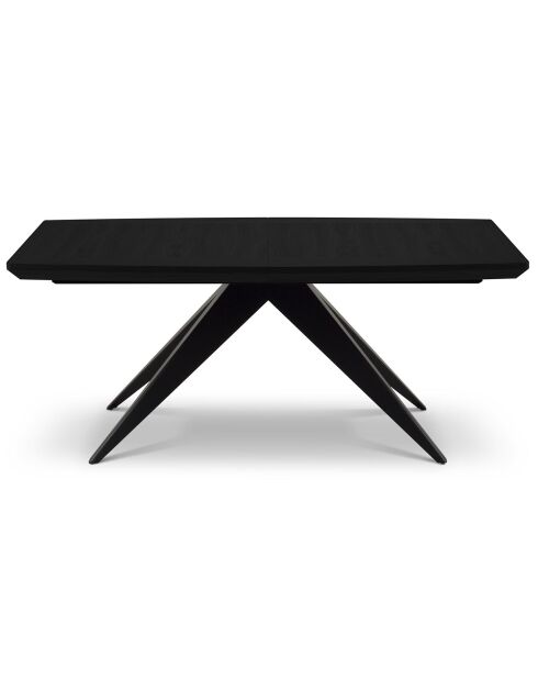 Table extensible Sky noire - 180/280x100x76 cm