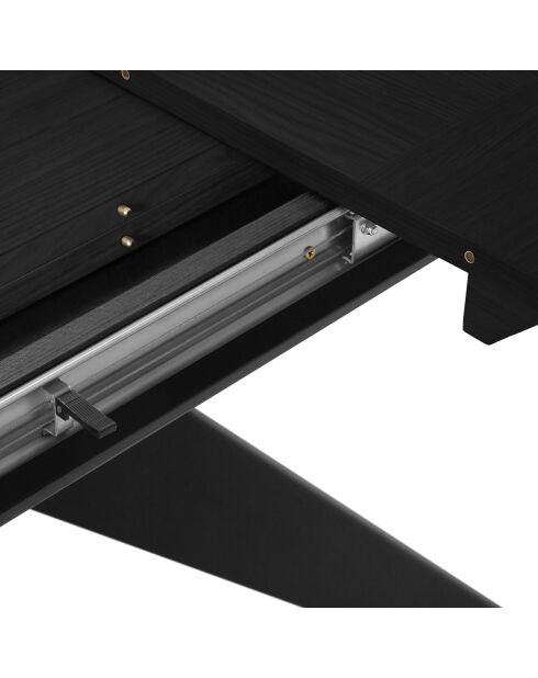 Table extensible Sky noire - 180/280x100x76 cm