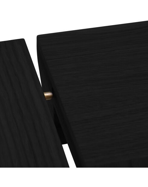Table extensible Sky noire - 180/280x100x76 cm
