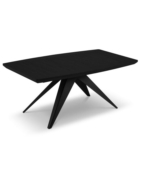 Table extensible Sky noire - 180/280x100x76 cm