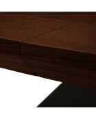 Table extensible Sky marron - 180/280x100x76 cm