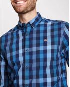 Chemise Galveston bleue