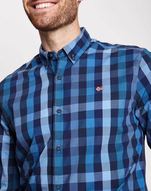 Chemise Galveston bleue