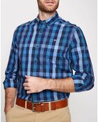 Chemise Galveston bleue