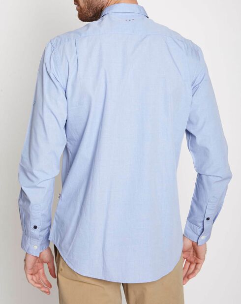 Chemise regular Giulian bleue