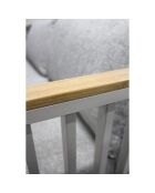 Salon de jardin Napoli 5 pièces gris