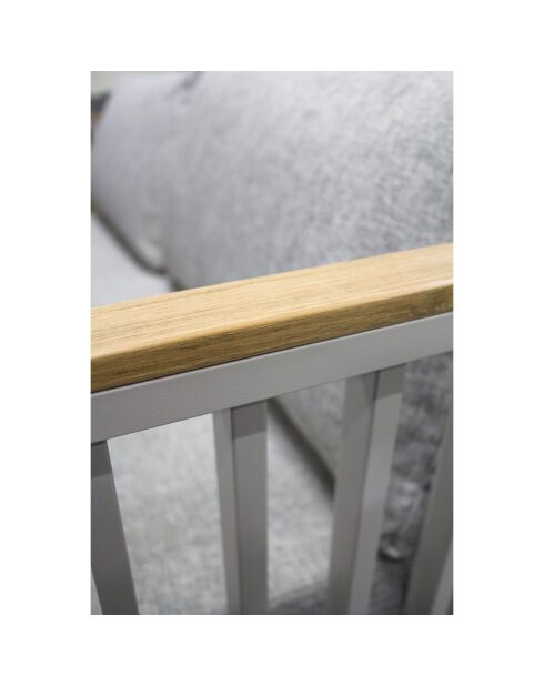 Salon de jardin Napoli 5 pièces gris