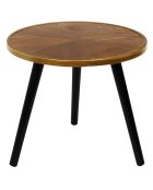2 Tables gigognes Felix marron/noir/doré - 2 pièces