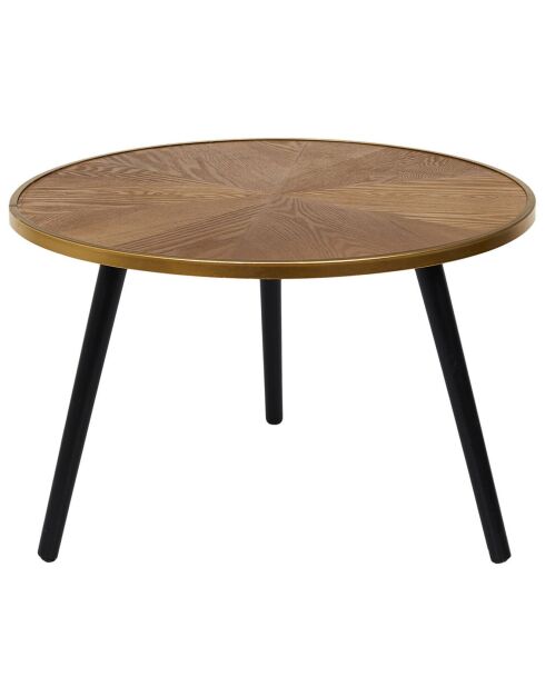 2 Tables gigognes Felix marron/noir/doré - 2 pièces
