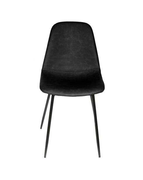 4 Chaises Amber noires - 54.20x44x85 cm