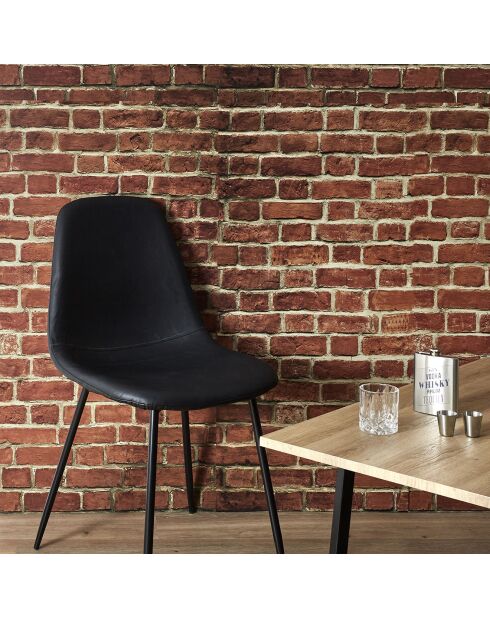 4 Chaises Amber noires - 54.20x44x85 cm