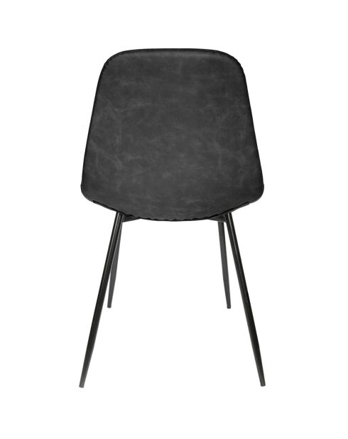 4 Chaises Amber noires - 54.20x44x85 cm