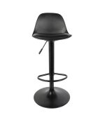 2 Tabourets de bar Isak noirs - 38x41.5x104 cm