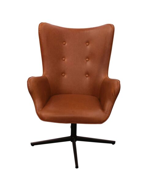 Fauteuil Helsinki marron - 74x71.5x107 cm