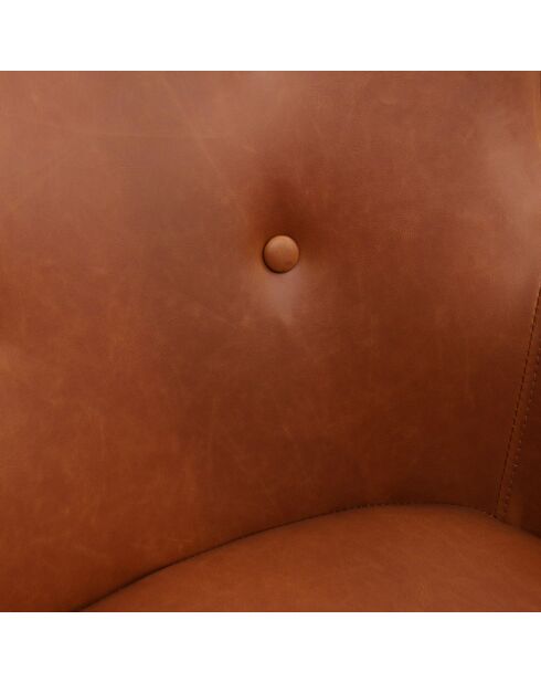 Fauteuil Helsinki marron - 74x71.5x107 cm