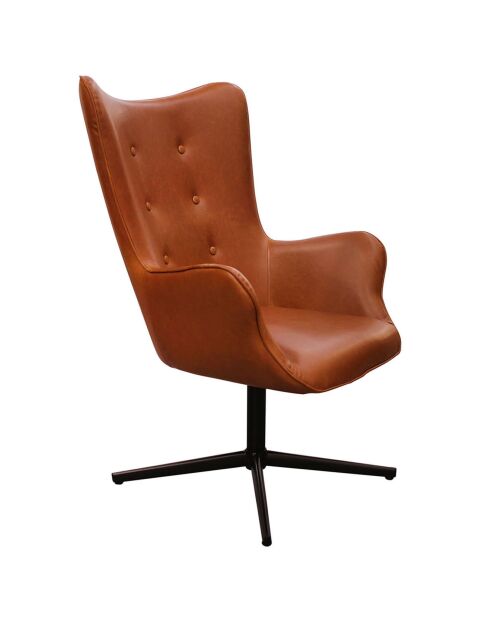 Fauteuil Helsinki marron - 74x71.5x107 cm