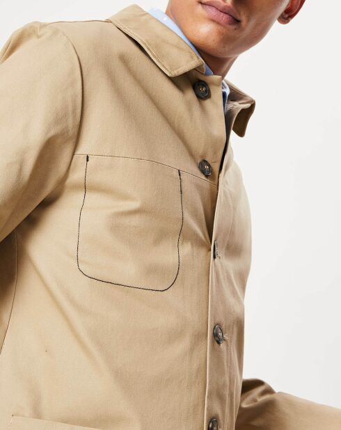 Manteau imperméable Mackintosh Seillon camel