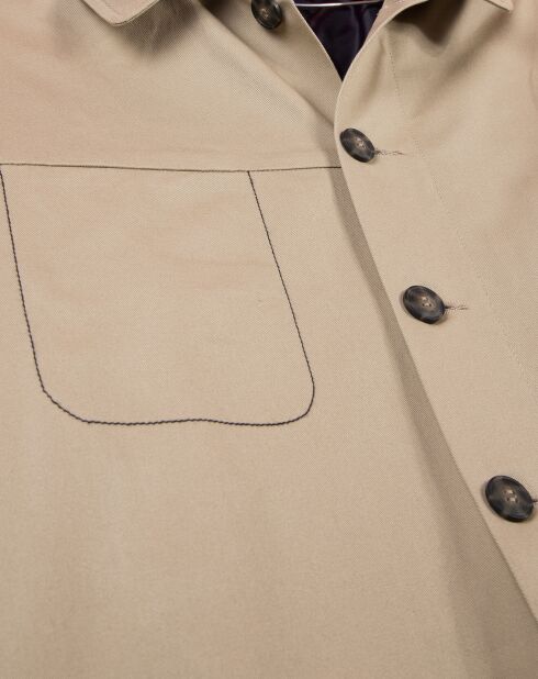 Manteau imperméable Mackintosh Seillon camel