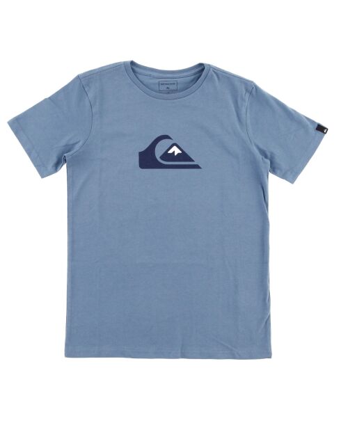 T-Shirt en Jersey de Coton léger logo bleu