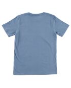 T-Shirt en Jersey de Coton léger logo bleu