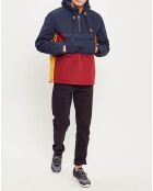 Blouson Dourdan marine/bordeaux/ocre