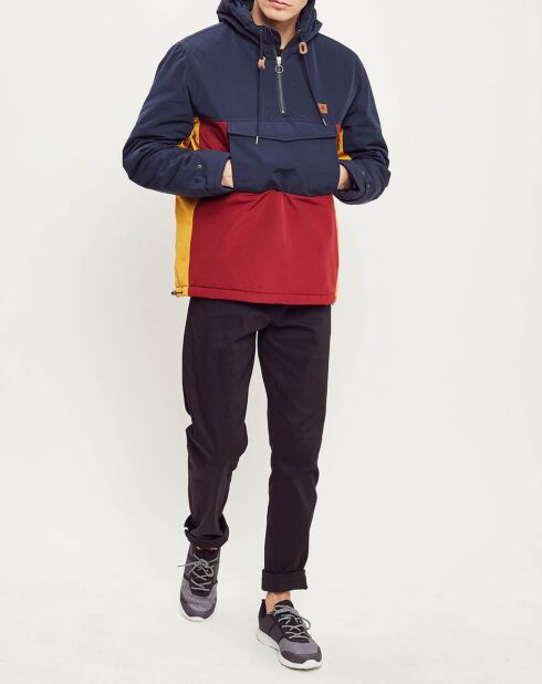 Blouson Dourdan marine/bordeaux/ocre