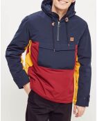 Blouson Dourdan marine/bordeaux/ocre