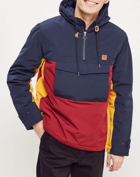 Blouson Dourdan marine/bordeaux/ocre
