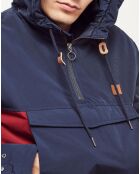 Blouson Dourdan marine/bordeaux/ocre