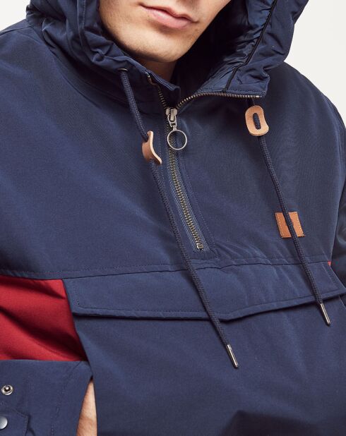 Blouson Dourdan marine/bordeaux/ocre