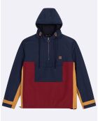 Blouson Dourdan marine/bordeaux/ocre