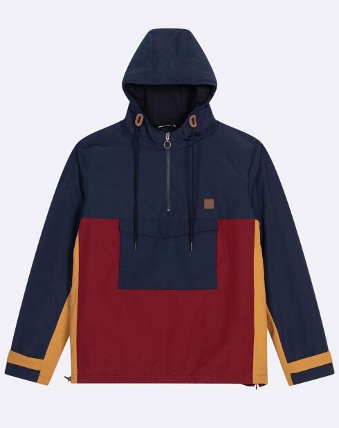 Blouson Dourdan marine/bordeaux/ocre