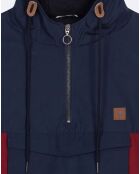 Blouson Dourdan marine/bordeaux/ocre