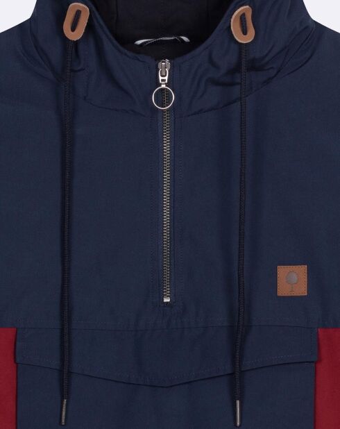 Blouson Dourdan marine/bordeaux/ocre